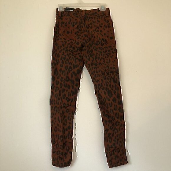 NEW NWT FASHION NOVA Animalistic Skinny Jeans Brown Cheetah Leopard High Waisted - Picture 9 of 11